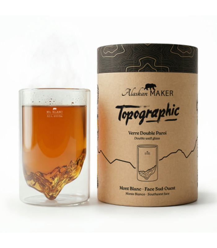 Alaskan Maker Topographic Doppelwandglas