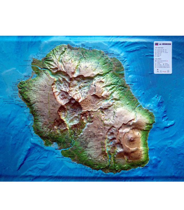 Reliefkarte von La Réunion 3DMap