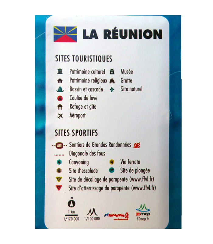 Reliefkarte von La Réunion 3DMap
