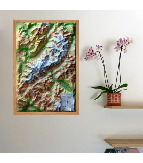 3DMap of the Mont-Blanc Massif and its region