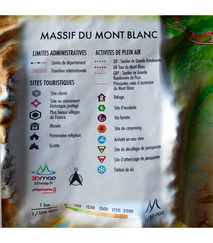 3DMap of the Mont-Blanc Massif and its region