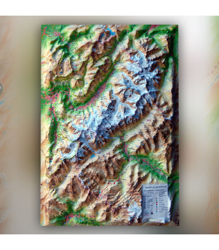 3DMap of the Mont-Blanc Massif and its region