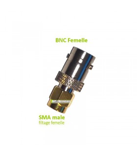 Adaptateur BNC Femelle/SMA male