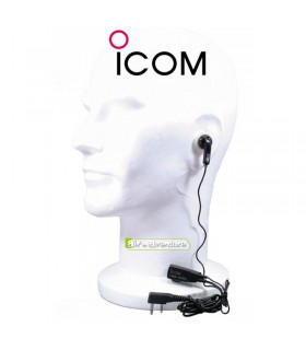 Micro Cravate avec PTT et Oreillette pour Radio PMR - HM-153LA ICOM - Micros  déportés - Casques et Laryngophones