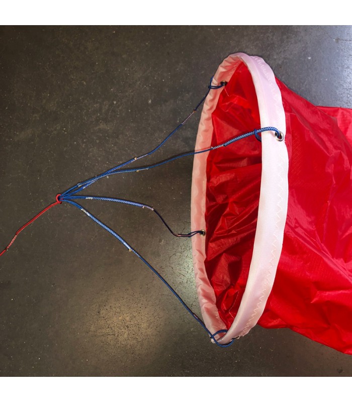 Connecting system of the windsock in ripstop