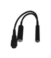 Double Jack to Autogyro-AD4 on-board adapter cable