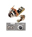Aeronautical Female Jack Ø 6.35 mm - Panel mount