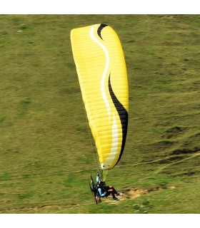 runner xc gelb-weißer Paramotorflügel von sol paragliders