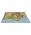 Reliefkarte Region PACA Region Süd 3DMap