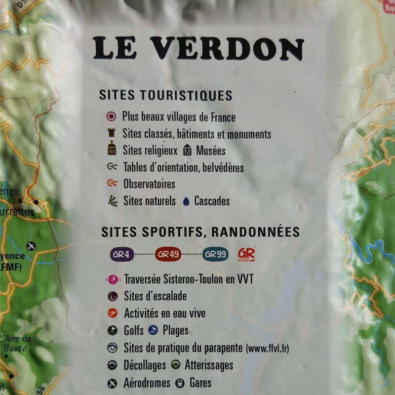 Planisphère à jour - Verdon