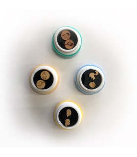 Boucle d'oreille originales en forme de macaron à offrir