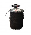 Geflochtene Polyesterkordel Schwarz 3mm