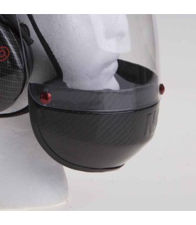 Mentonnière en carbone pour visière longue de casque paramoteur Nvolo