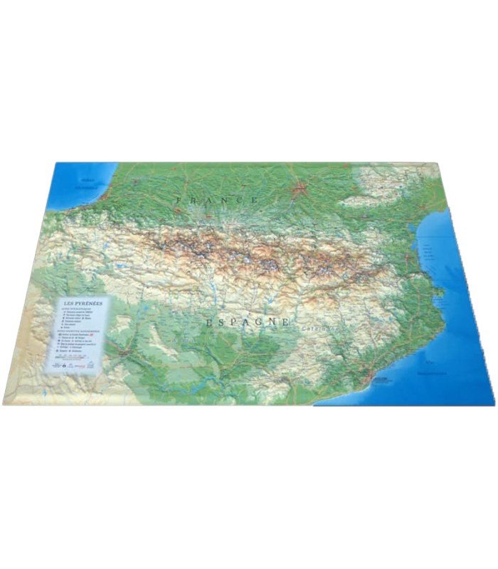 3DMap Pyrenees Relief Map