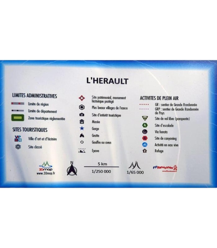 3DMap Reliefkarte von Hérault