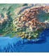 3DMap France Physical Relief Map