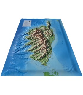 carte en relief corse de la marque 3D Map