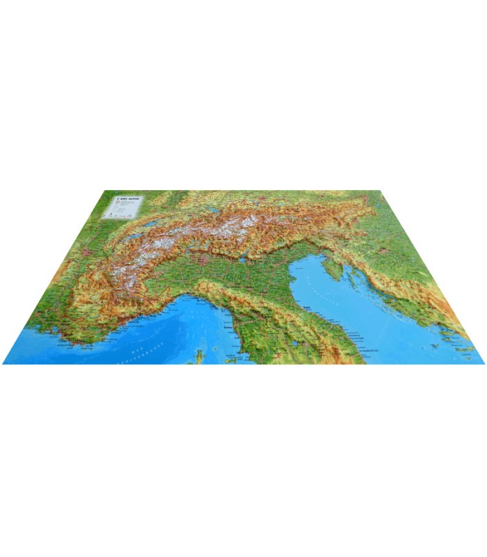 Carte de l'Arc Alpin de la marque 3D Map