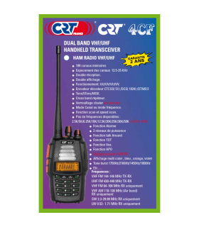 Radio de Vol Libre Bi-Bande VHF et UHF 4CF V2 CRT
