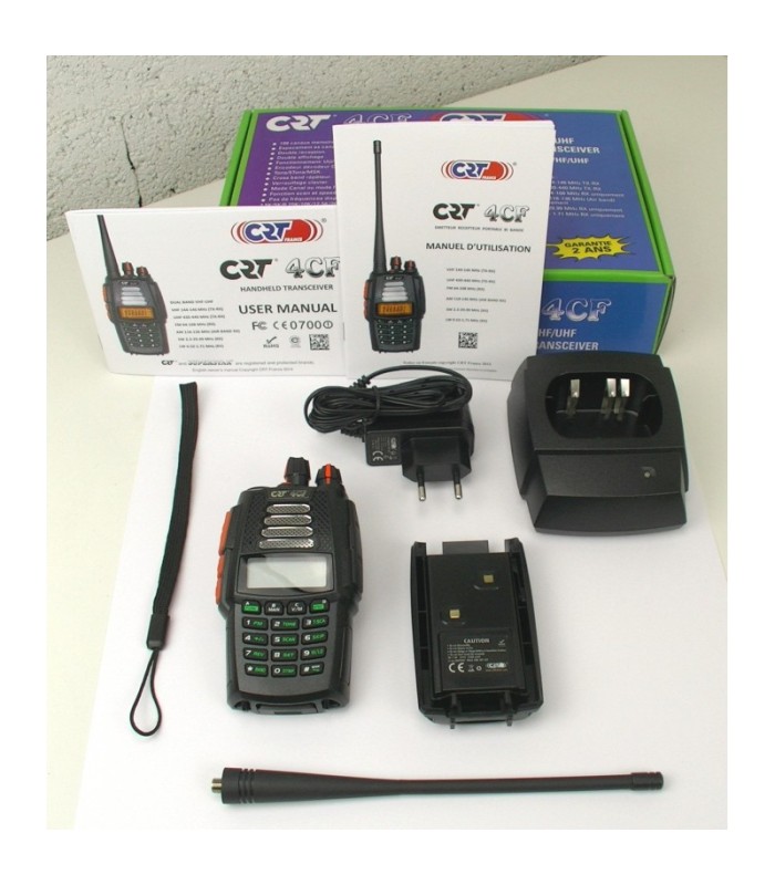 Radio Vol Libre Bi-Bande VHF et UHF 4CF V2 CRT