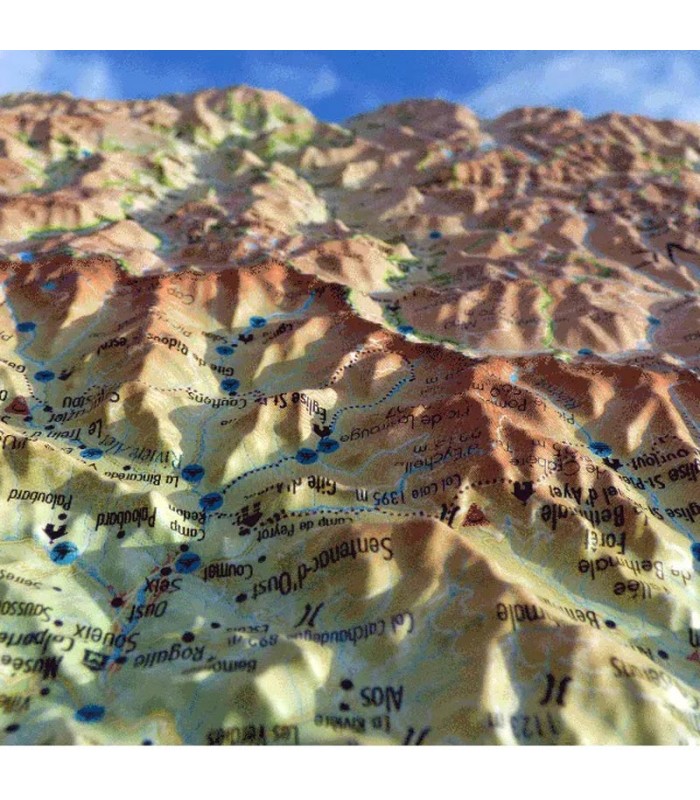 Carte en Relief l'Ariège 3DMap