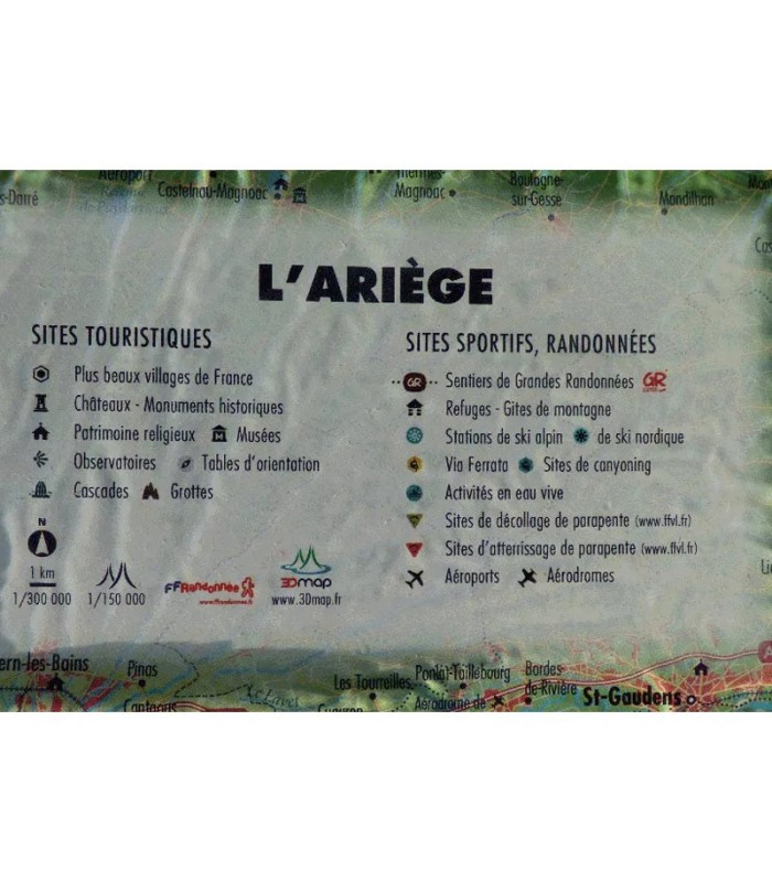 Carte en Relief l'Ariège 3DMap