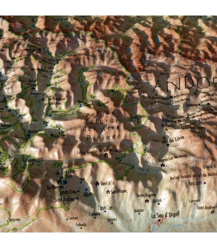 Carte en Relief l'Ariège 3DMap