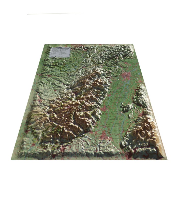 Carte en Relief du Massif des Vosges 3DMap