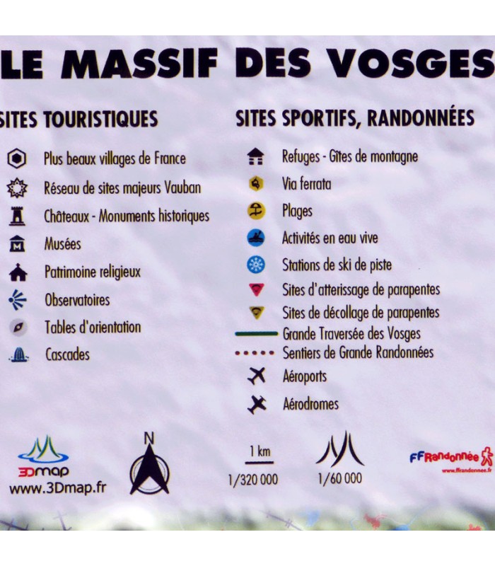 Carte en Relief du Massif des Vosges 3DMap