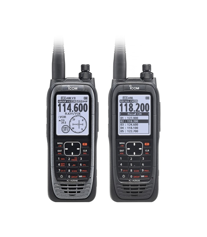 Radio Portative VHF Aviation et ULM IC-A25CEFRII ICOM Agrée DGAC
