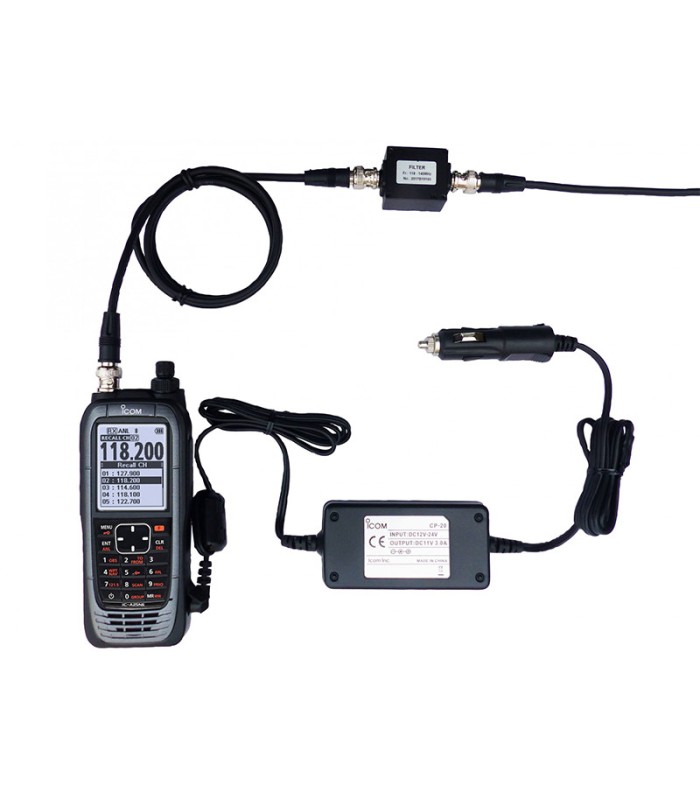 VHF-Handfunkgerät für Luftfahrt und Ultraleichtflugzeuge IC-A25CEFRII ICOM DGAC genehmigt