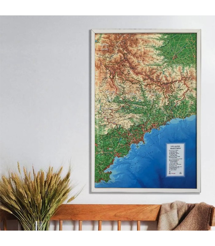 3DMap Maritime Alps Relief Map