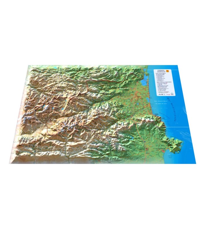 Carte en Relief des Pyrénées-Orientales 3DMap