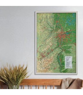 Map in Relief Parc du Pilat - Monts du Lyonnais 3DMap