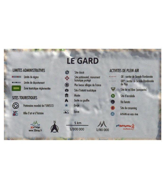 Carte en Relief Le Gard 3DMap