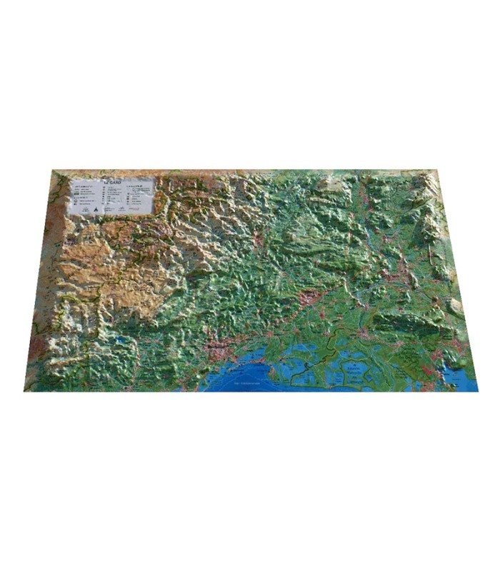 Carte en Relief Le Gard 3DMap