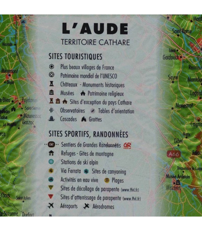 3DMap Aude Relief Map
