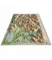 Carte en Relief du Massif des Ecrins 3DMap