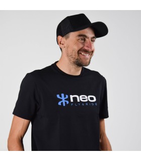Men wearing New logo black shirt from Neo brand