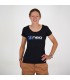 Femme portant t-shirt New logo noir de la marque Neo