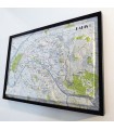 Relief Map Paris 3D Map