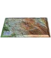 Carte en relief Le Cantal 3D Map