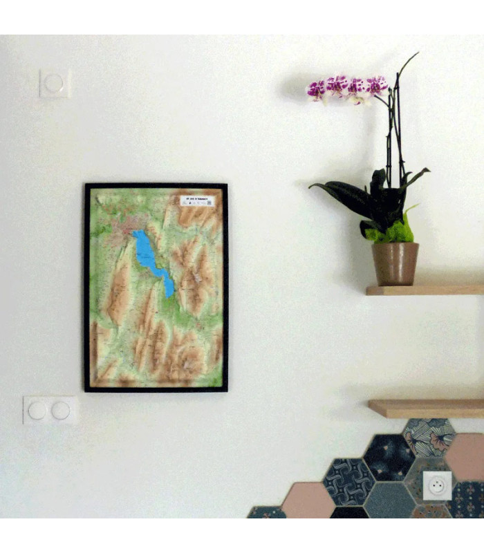 Annecy Lake Relief Map 3DMap