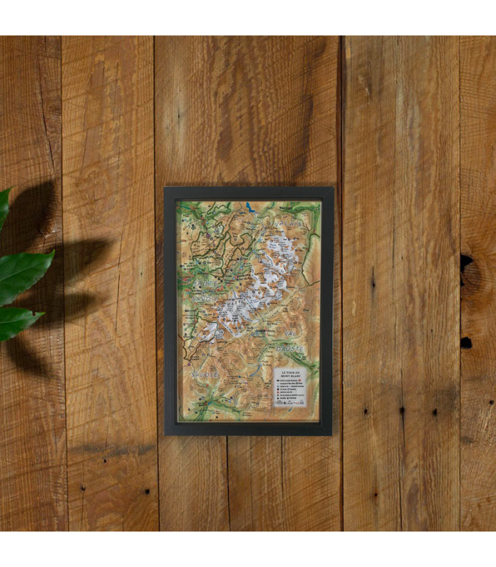 Wood frame for relief maps 295x195 mm 3DMap