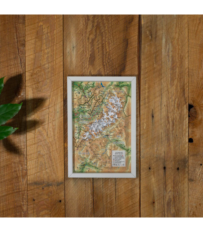 Wood frame for relief maps 295x195 mm 3DMap