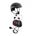 Pack Complet Casque TZ + Visière + Headset Radio Alphatec PREMIUM S3 37dB