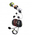 Pack Casque Solar X Icaro + Visière + Headset Radio Alphatec Premium