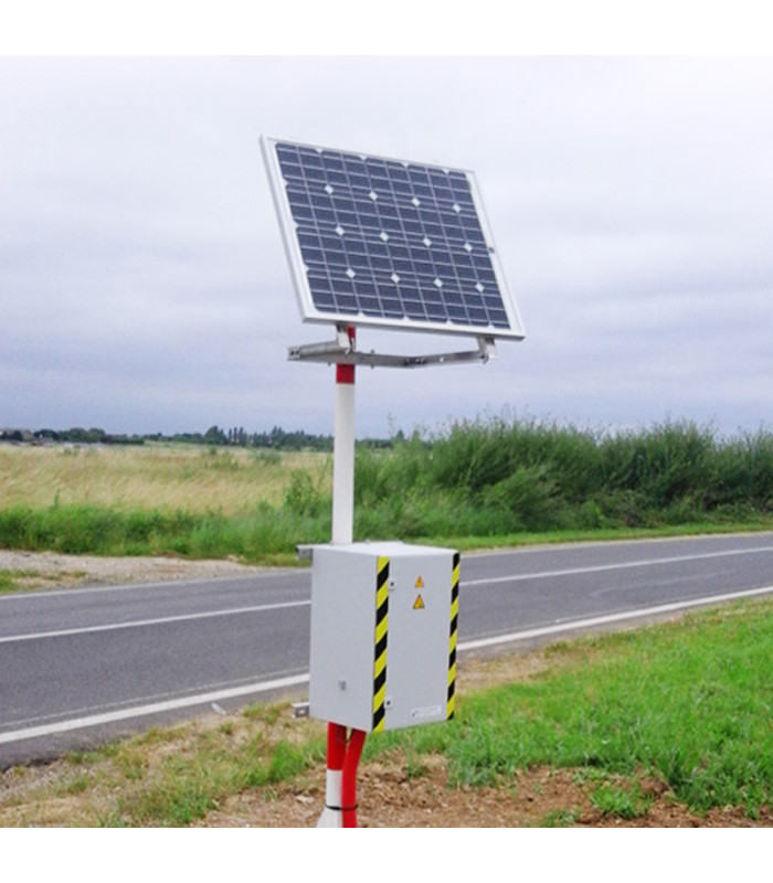 Solar power supply - solar beaconing station