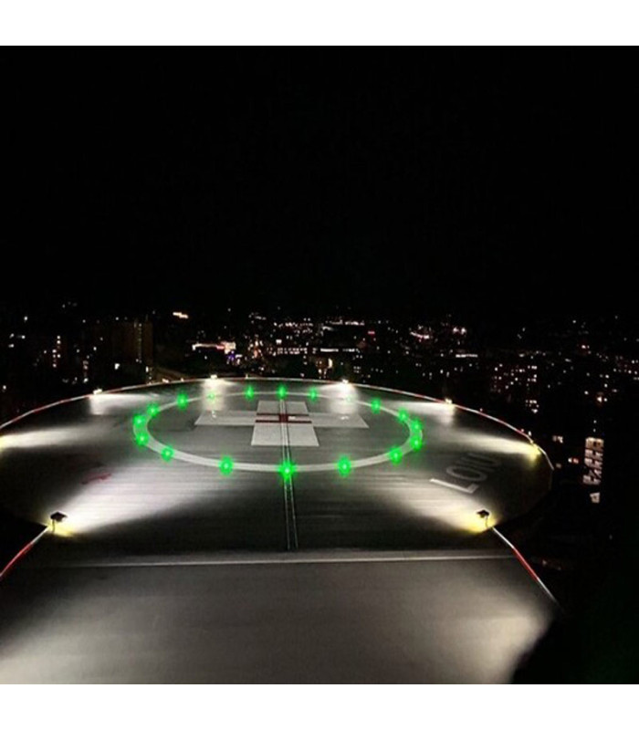 Inset Perimeter Lights for Heliport