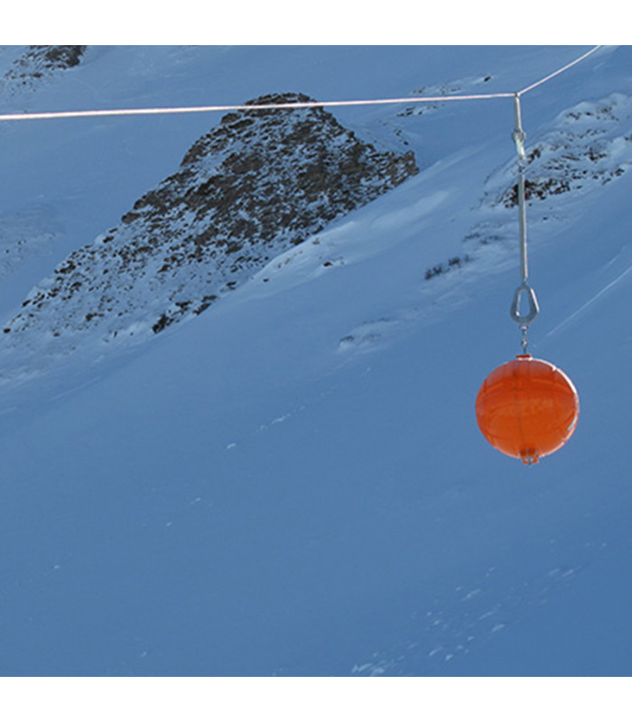 Sphère de balisage aérien diurne pour ligne Haute Tension